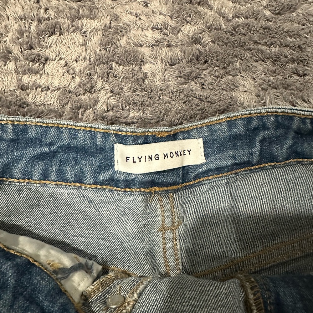 NWOT Women's Criss Cross Vintage-Like Boyfriend Jeans - Picture 4 of 7